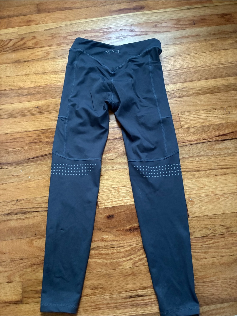 ePNTL Dark Gray Reflective Dot Performance Leggings - Picture 2 of 2